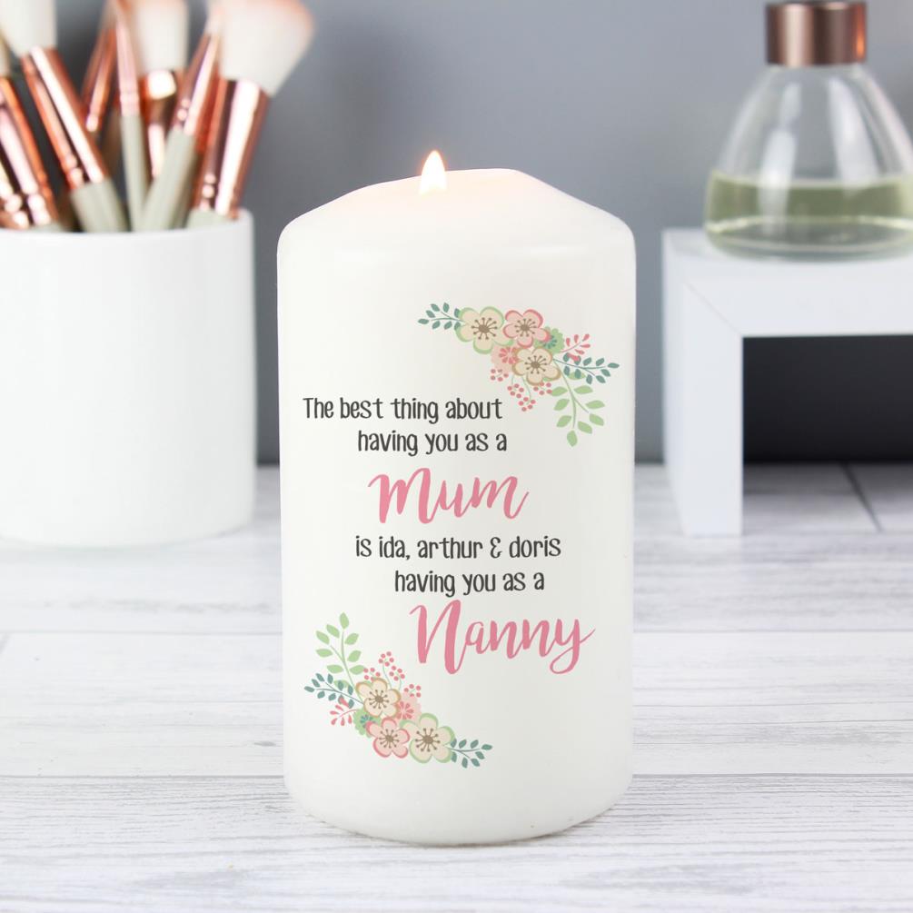 Personalised The Best Thing Pillar Candle Extra Image 2